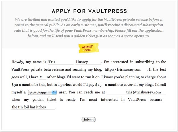 Apply for Beta — VaultPress.jpg